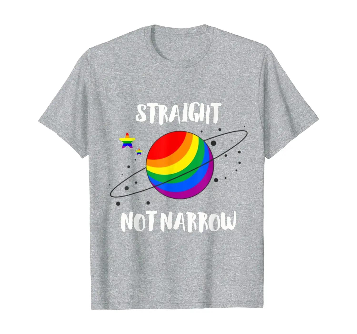 LGBT Pride straight but not narrow shirt Pride Ally