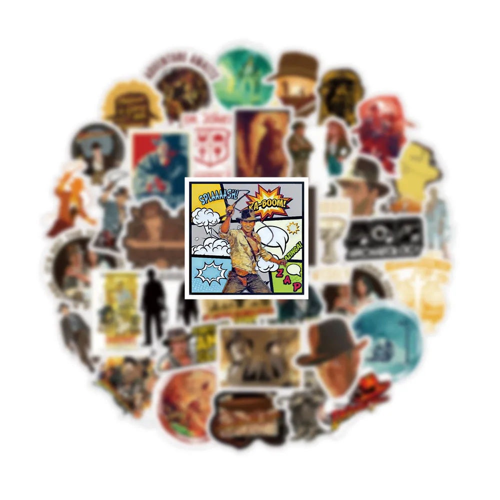 10/50 шт./компл. Raiders Of The Lost Ark классический фильм Мультфильм микс водонепроницаемые