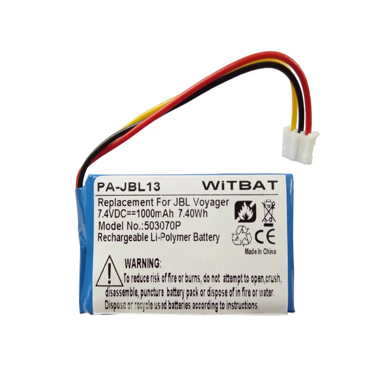 

ZHUJI 1000mAh Battery for JBL Voyager,503070P