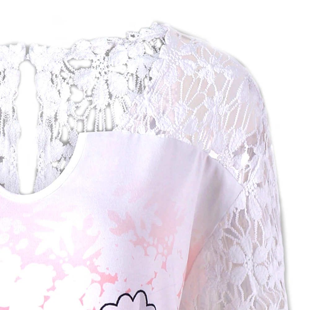 Женское рождественское Кружевное платье-рубашка большого размера с принтом