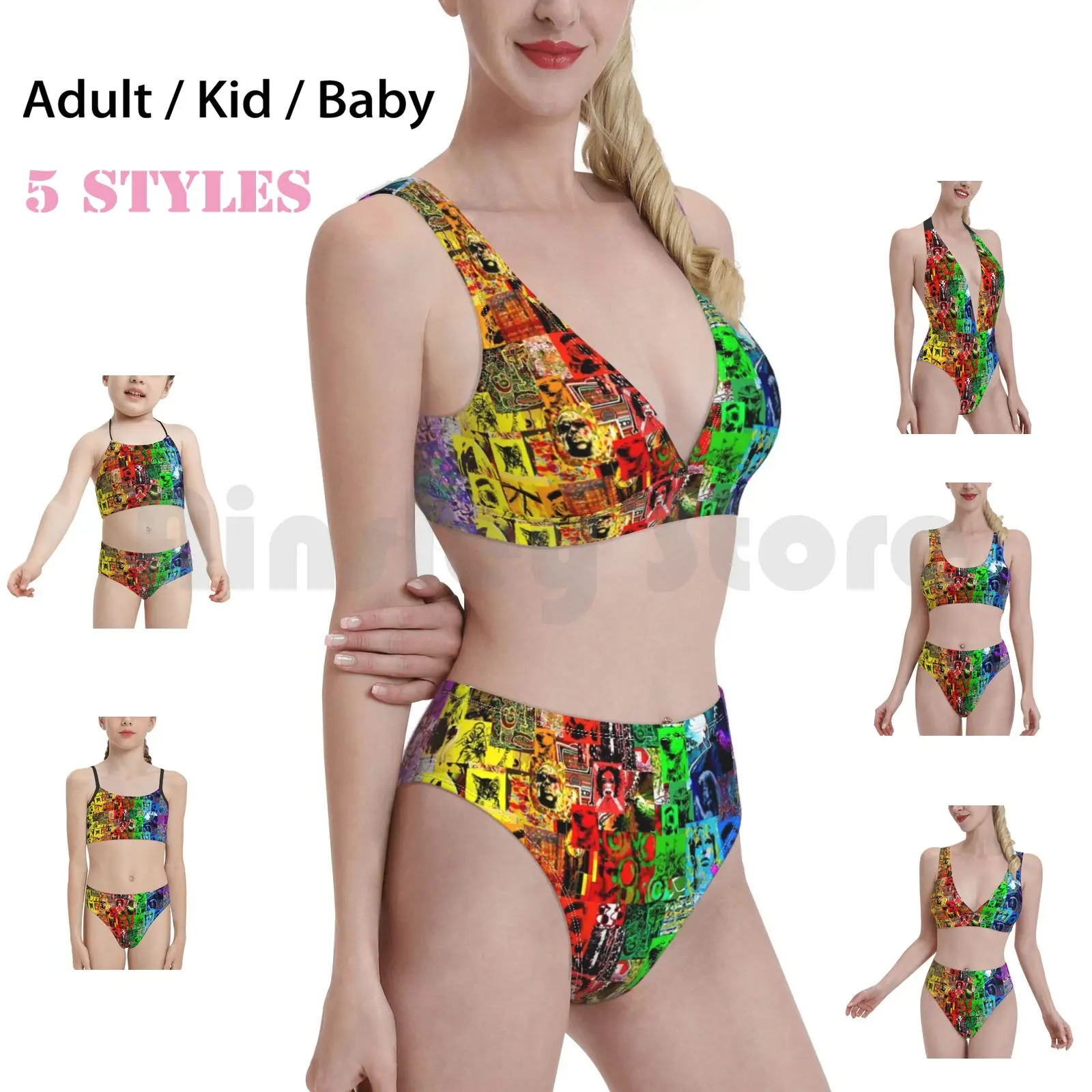 

Soma79 коллаж купальники бикини 1 шт. Женщины 2 шт. Soma79