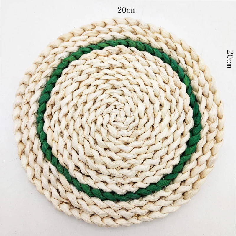 

Rattan Placemat Coaster Kitchen Table Bowl Mat Durable Hand Woven Insulation Coffee Cup Coaster Teapot Mat Kitchen Accessories