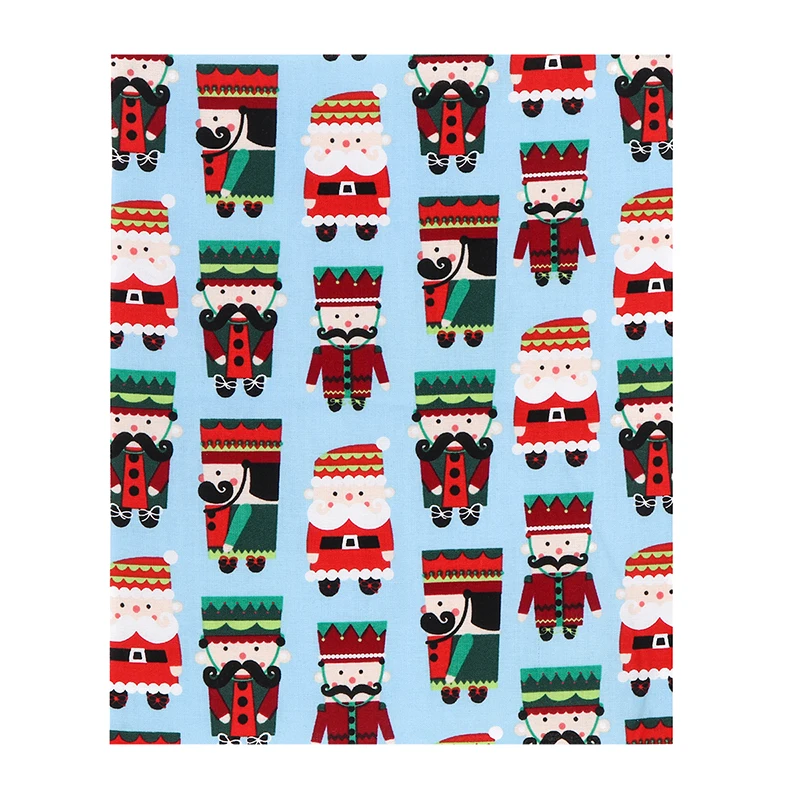 5 шт. Рождество серии хлопчатобумажной ткани набойки Вышивание стеганые для