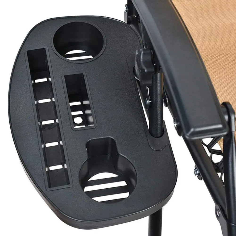 

Folding Chair Tray Beach Chair Cup Holder Portable Breakfast Tray For outdoor camping Recliner Tray Chair Side Tray Drink Holder