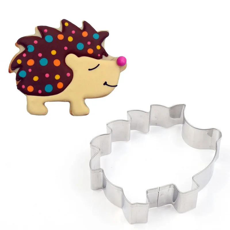 1 шт. форма для печенья в форме милых ежиков животных пищевая из нержавеющей стали