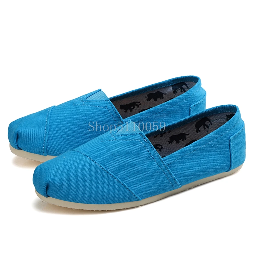 Женские парусиновые туфли без шнуровки удобные дышащие лоферы повседневная