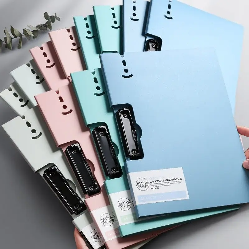 

Retro Horizontal and Vertical Clip Morandi A4 File Folder Writing Board Organizer for Documents Diary Planner Office Stationery