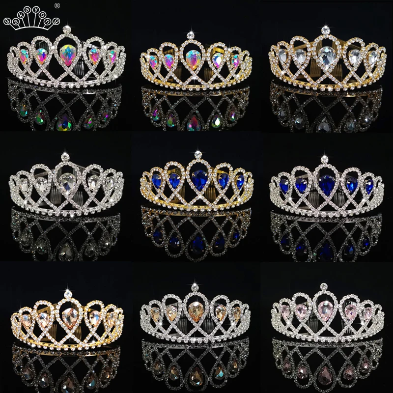 Новая свадебная Хрустальная корона для невесты головной убор в стиле барокко