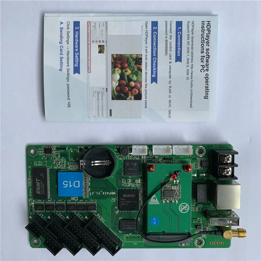 Wifi функция HD-D10/D15 контроллер асинхронный контроль карты p2 p2.5 p3 p4 p5 p6 p8 p10 rgb Полноцветный точечный матричный СВЕТОДИОДНЫЙ экран