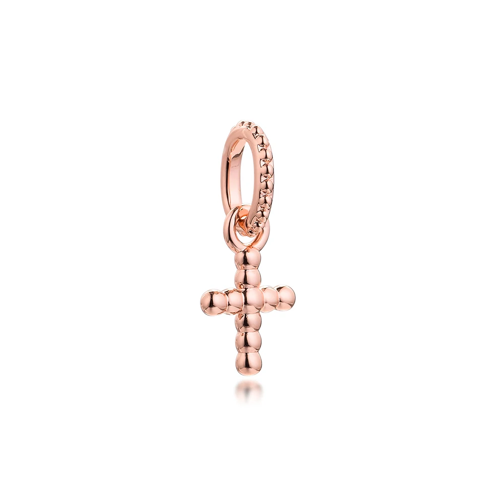 

2021 DIY Beaded Cross Dangle Charm Woman Beads For Jewelry Making Fits 925 Original Bracelets Fashion Female Jewelry