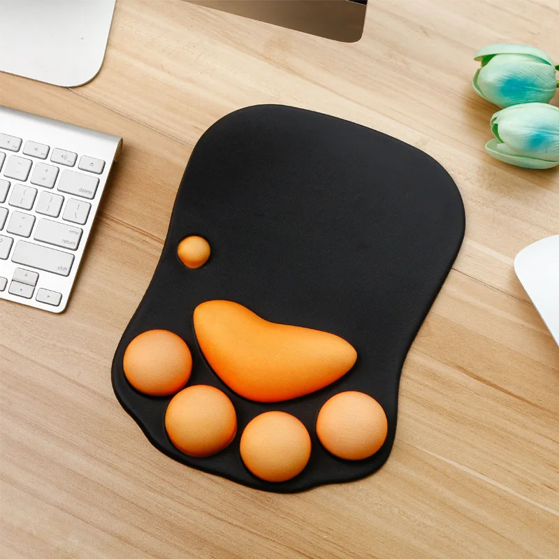 

3D Cat Paw Mouse Pad Wrist Rest Cute Gaming Mousepad Comfortable Silicone Mice Mat Anti-Slip Computer Keyboard Desk Pad
