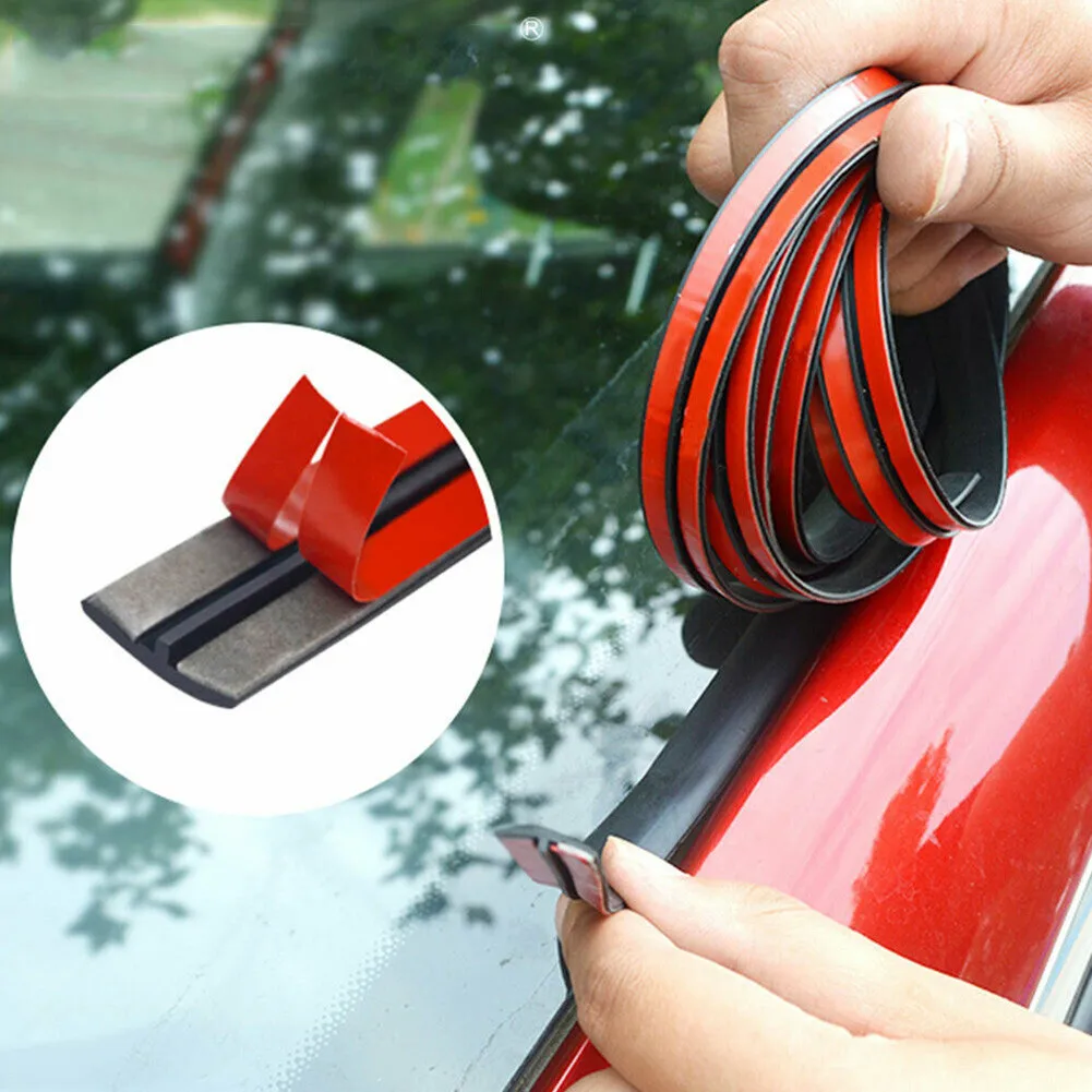 

Windshield Car Sealing Strip 1.4cmx5m Rubber Trim Waterproof Insulation