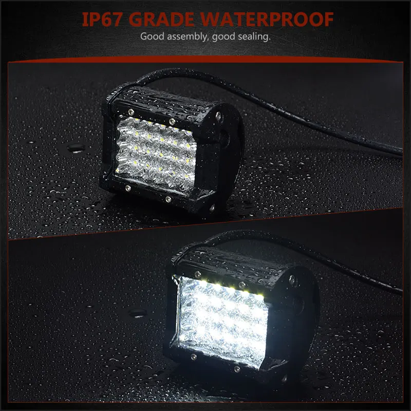 4 &quot7 дюймов 24 Вт/48 Вт прожектор светодиодный балка для внедорожных условий 12V 24V