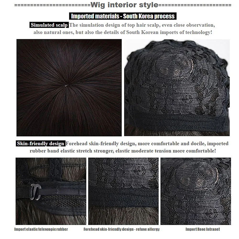 Парик для косплея HSIU Mostima парик по мотивам игры рыцари чернильно-голубые длинные