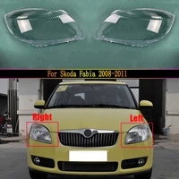 car headlamp lens for skoda fabia 2008 2009 2010 2011 car auto shell cover
