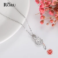 100 925 sterling silver jewelry women personality musical note moissanite necklace silver wedding pendant necklace gift