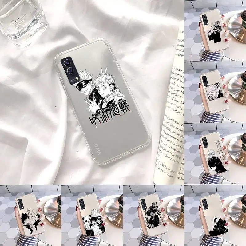 

Jujutsu Kaisen Anime Phone Case Transparent For Xiaomi Redmi note 3 9 7 4 8 8T 10 CC9E 11ULTRA T lite PLAY pro 4G 5G