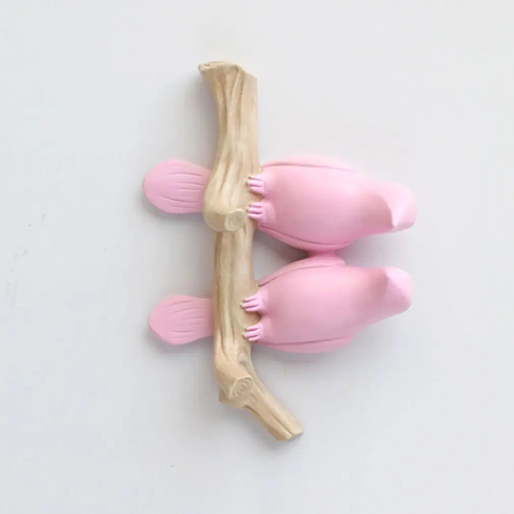 

Two Birds With Perforation-free Bird Decoration Coat Hook Non-marking Key Row Hook Free Perforation Wall Decoration