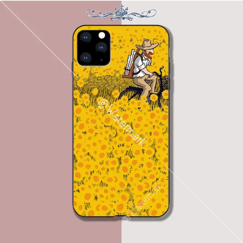 Van Gogh Starry Sky Art DIY Silicone Phone Cover Case For Iphone 5s Se 2020 6 6s 7 8 Plus X Xs Max Xr 11 Pro Funda | Мобильные