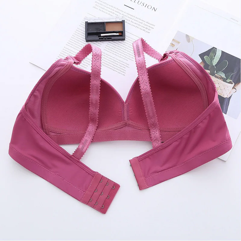 

Plusgalpret Push Up Padded Bras for Women Lace Plus Size Bra Add Two Cup Gather Together Underwire Brassiere
