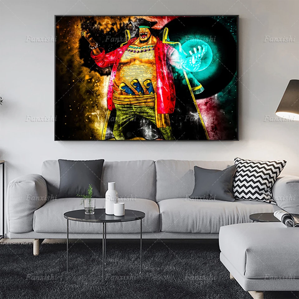 

Постер Аниме One Piece Marshall D. Абстрактная картина, Настенная картина с акварелью, художественный принт, холст, картины для гостиной, домашний де...