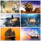 Laeacco фон для фотосъемки пиратское сокровище Приключения боевой остров дети Живописный фон для фотостудии