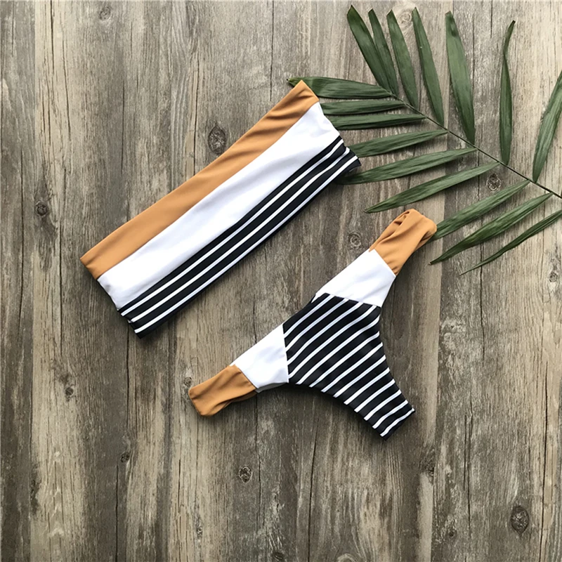 

Bikini Woman 2 Piece Swimsuit Solid Swimwear Sexy Bikini Set Female Swimwear Low Waist Push Up Biquini