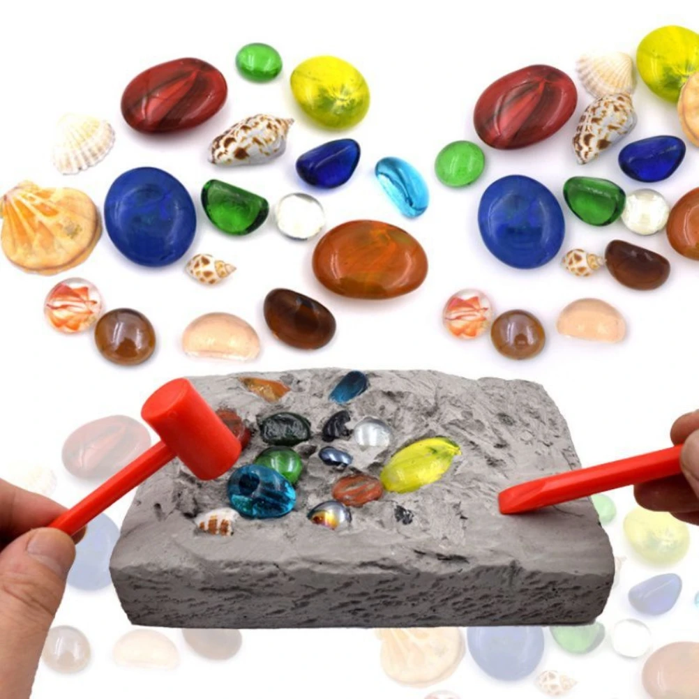 

Archaeological Excavation Toys Children Rocks Specimen Mining Toy Geographic Gemstone Dig Tool Educational Science Fossils Set