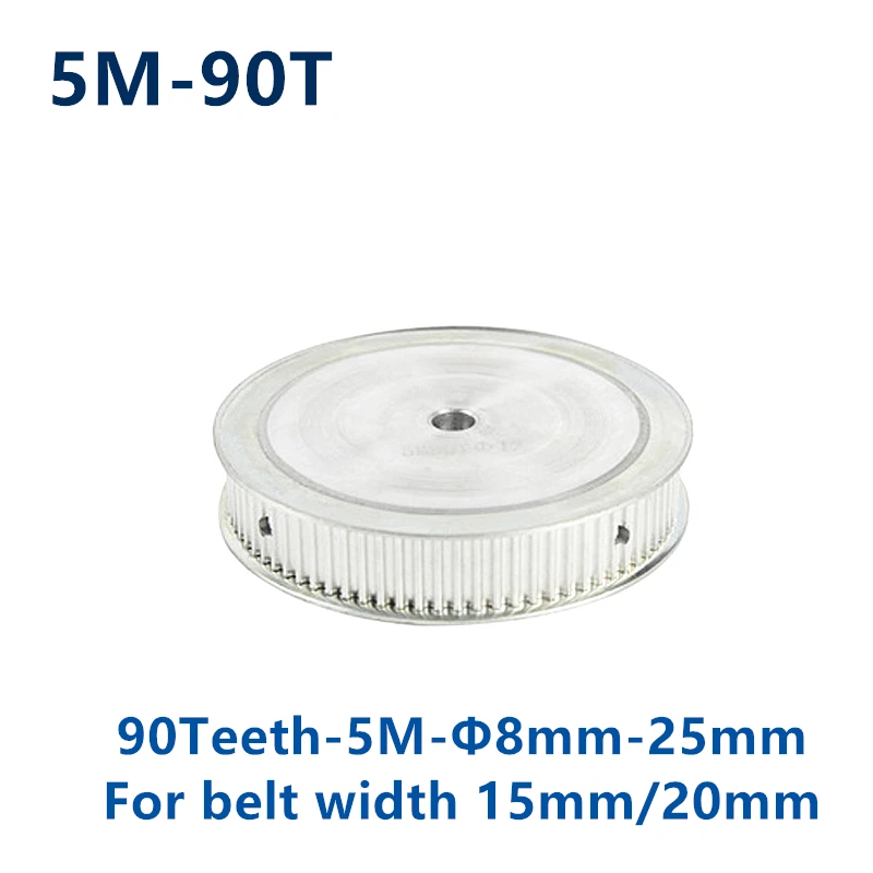 90 зубьев HTD 5 м Синхронный шкив синхронизации диаметр отверстия 8/10/12/15/16/17/19/20/25 мм