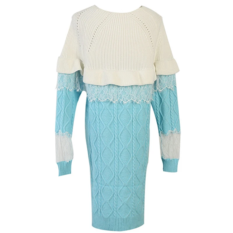 Высокое качество новинка 2019 подиумное платье женское с длинным рукавом цветной