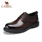 Мужская деловая обувь из воловьей кожи, на шнуровке, весна-осень