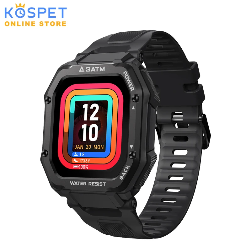 Спортивные Смарт часы KOSPET ROCK с монитором кровяного давления полностью сенсорные