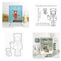 2021diy handmade friendship looks great metal cutting dies and stamps set embossing gift making scrapbook diary craft decoration
