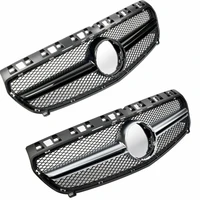 abs material a45 amg style forward air grille for mercedes benz a class w176 auto front grille hood mesh