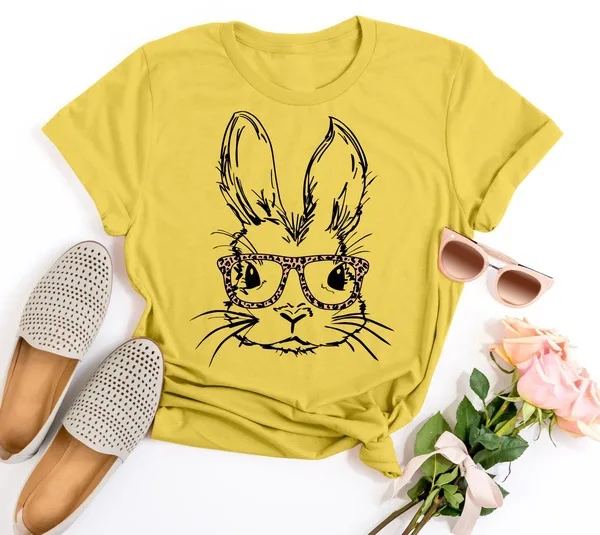 Женская футболка с круглым вырезом и коротким рукавом принтом маленького