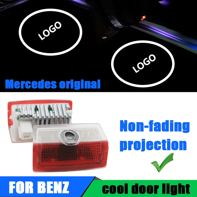 

2PC 12V LED car door laser projector logo Welcome Shadow Lamp forMercedes / Benz W212 W213W205 W176 4matic E B C ML GL Class