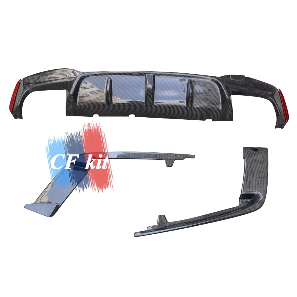 CF комплект углеродного волокна задний диффузор сплиттер закрылки для BMW 5 серия F90