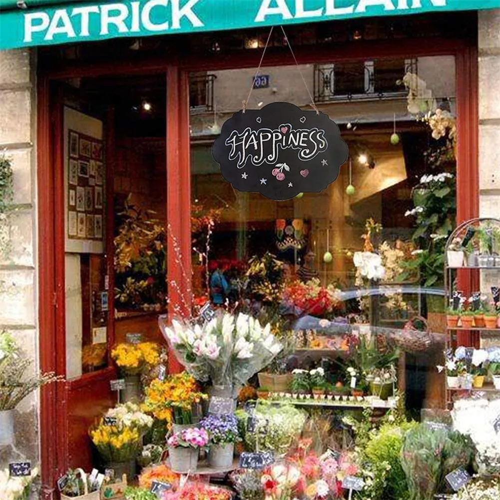 Прямоугольная подвесная деревянная доска двусторонняя стираемая для сообщений