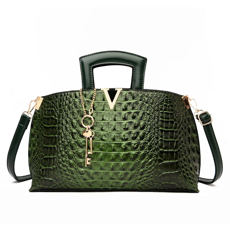 

Versatile Bags for Women Fashion Crocodile Pattern Portable Top Small Handle Female's Totebag Luxury Design Shoulder Wallet Bags
