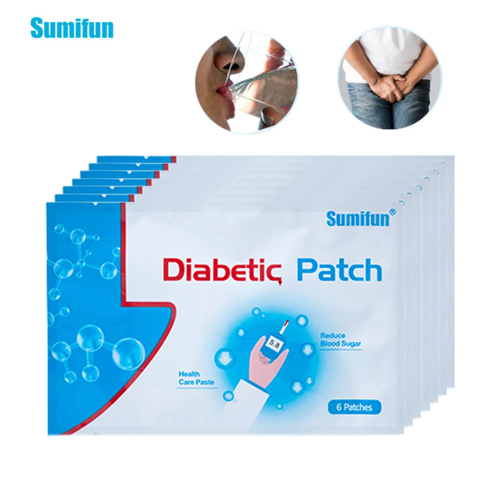 Пластырь Китайский травяной для снижения уровня сахара в крови 42 шт. = 7