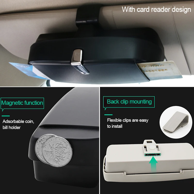 Автомобильный держатель для солнцезащитных очков Чехол автомобильный