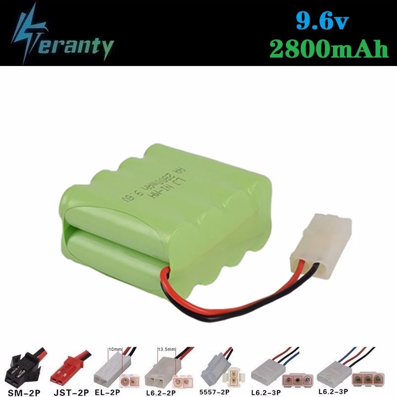 9 6 v 2800mah NiMH батарея для Rc игрушки автомобили танки поезд RC роботы пистолеты rc