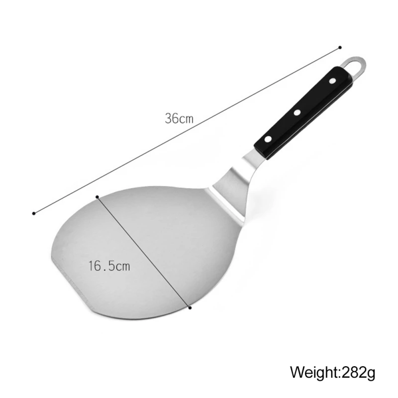 

Pizza Spatula Household Large Stainless Steel With Handle Cake Transfer Shovel DIY Baking Accessories Kitchen Tools 2021
