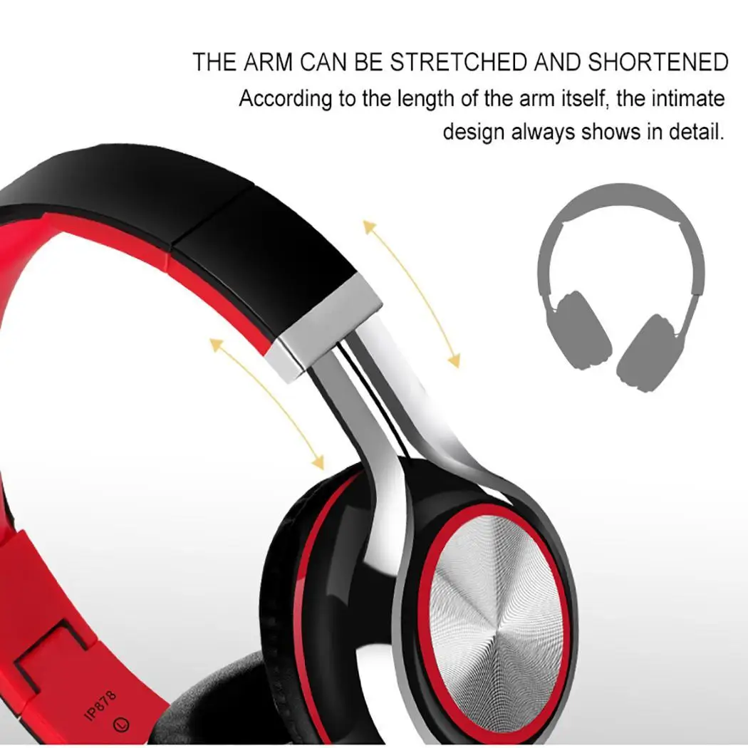 Проводные наушники IN-878 с микрофоном накладные игровые стереонаушники повязкой