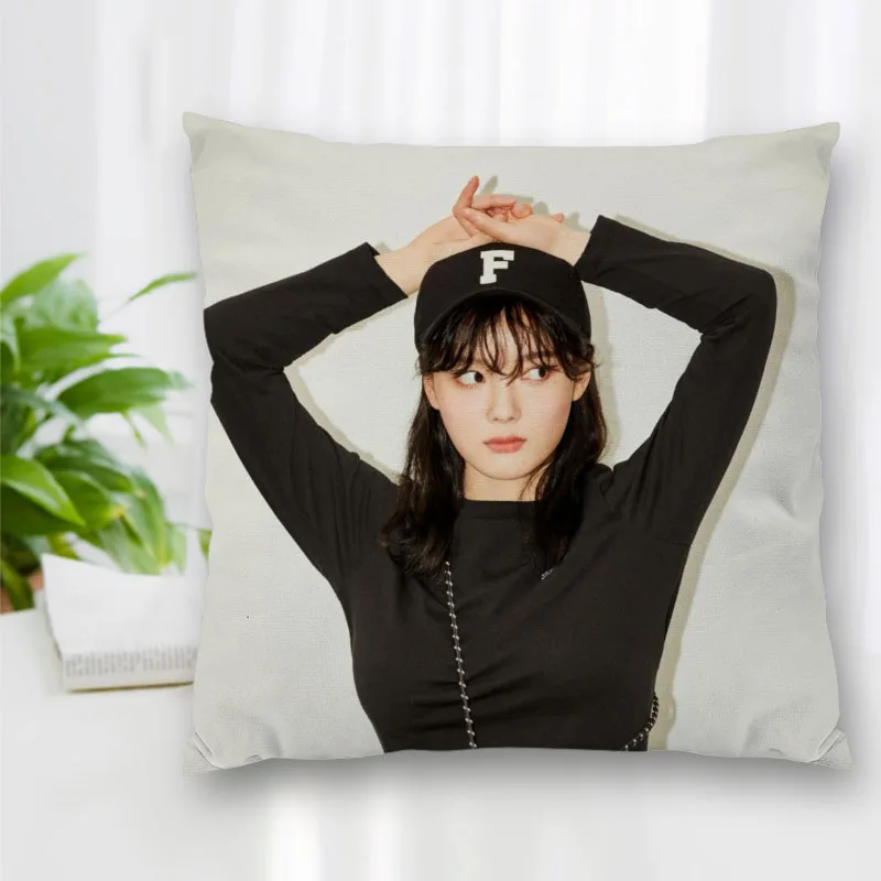 

High Quality Custom Actor Kim Yoo Jung Square Pillowcase Zippered Bedroom Home Pillow Cover Case 20X20cm 35X35cm 40x40cm