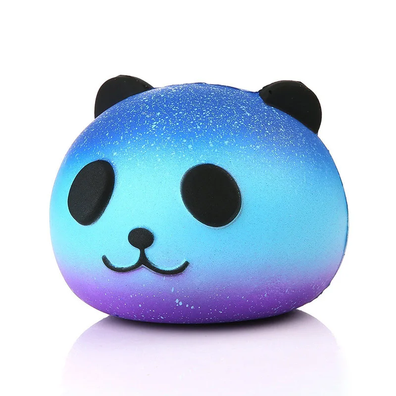 

Galaxy Squishy панда сжимаемая антистрессовая игрушка милая синяя панда сжимаемые Новые забавные игрушки для детей антистресс медленно Восстана...