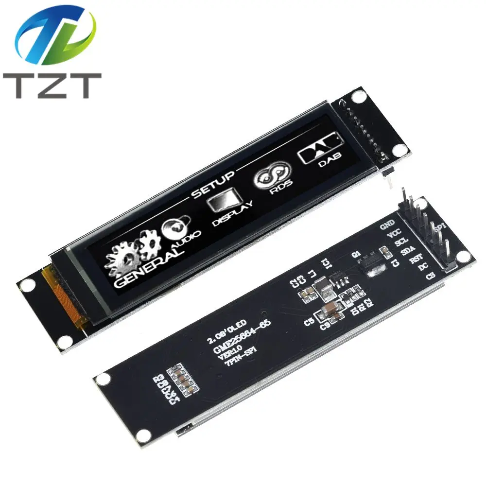 Реальный oled дисплей 2 08 &quot256*64 25664 графический ЖК модуль экран LCM SH1122 контроллер