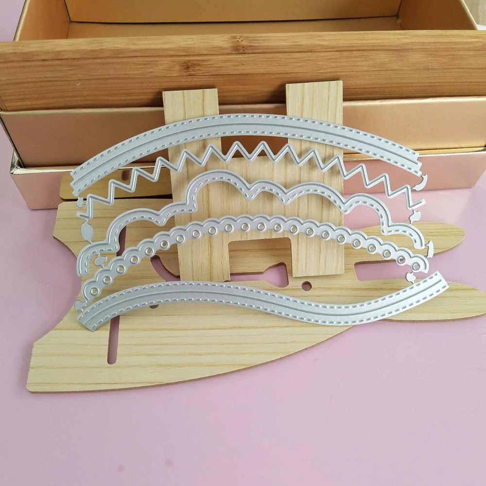 

5pcsSet Decorative Cards Metal Cutting Dies Stencils for DIY Scrapbookingphoto album Decorative Embossing DIY Paper Cards