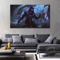 aphelios lol game figure hd print canvas painting home decor league of legends video game poster wall art picture fashion gift
