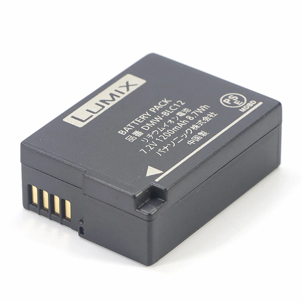 Аккумулятор DMW-BLC12 BLC12E BLC12PP 1200 мАч для камеры Panasonic DMC-GH2S FZ3 G95 G85 G80 G6 G7 GX8 FZ200 FZ300 FZ2500